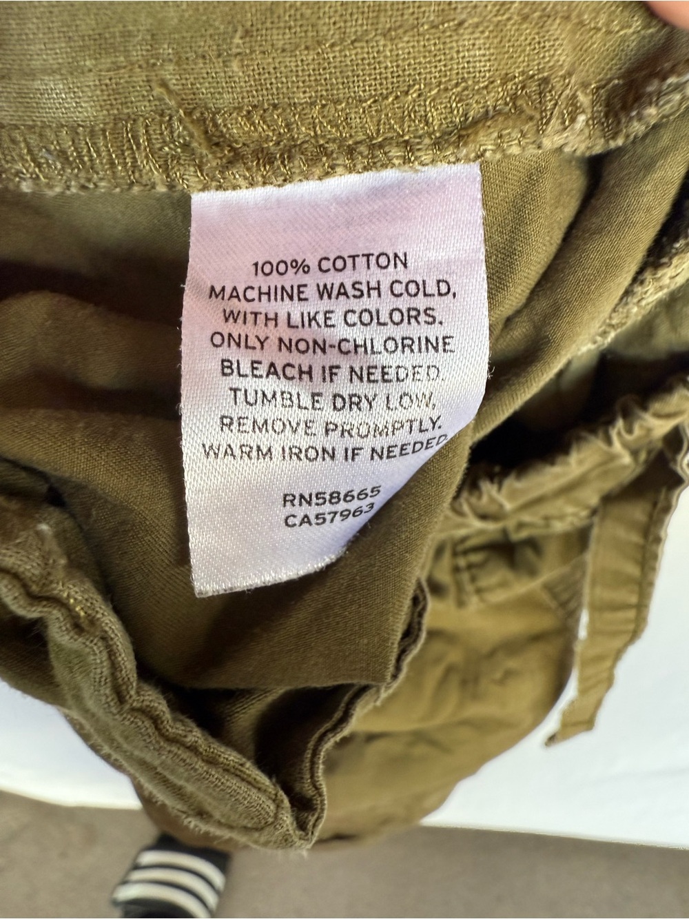 Abound Olive Green Elastic Waist Pull-On Shorts - Picture 3 of 4